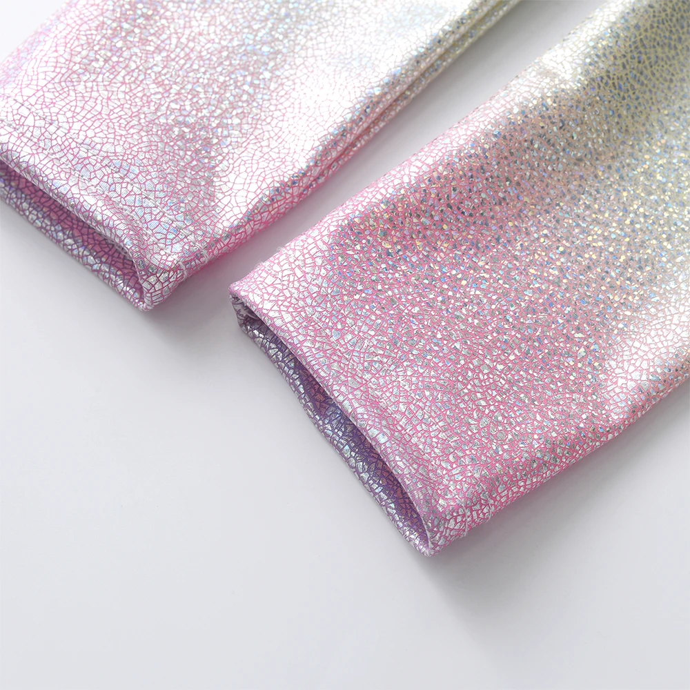 DXTON Leggings largos degradado brillante para niñas tipo lápiz - imagen 4