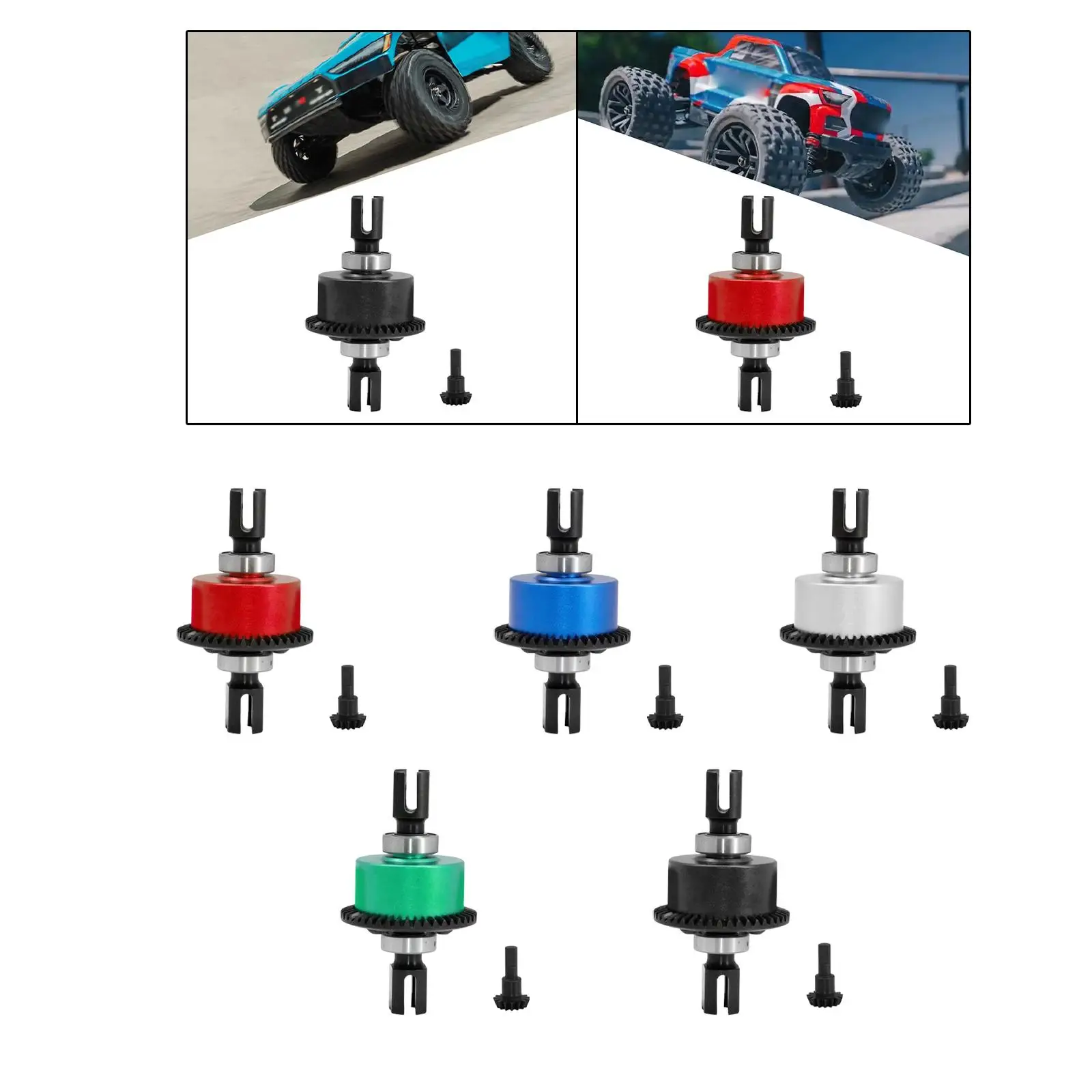1/8 42T 15T Differential Gear Spare Parts Upgrade Kit RC Car Differential Gear for Some 1/8 RC Car Models Enhances Performance