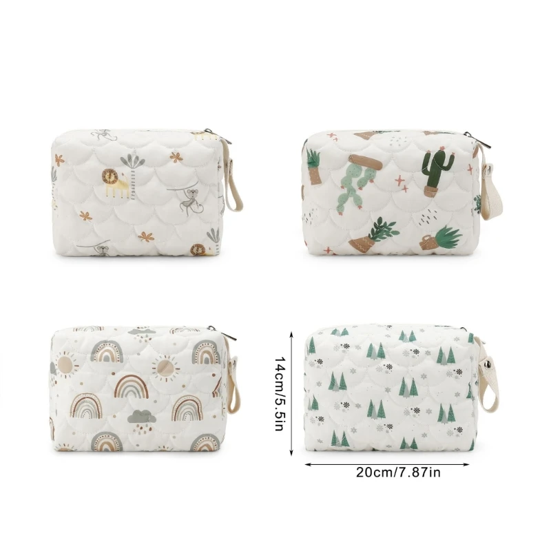 Bolsa organizador de pañales con diseño arcoíris