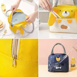 Bolsa térmica de almuerzo aislada porta alimentos con estampado