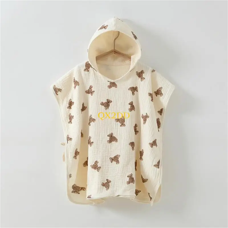 Toalla con capucha absorbente para niños – Manta envolvente suave de baño - imagen 3