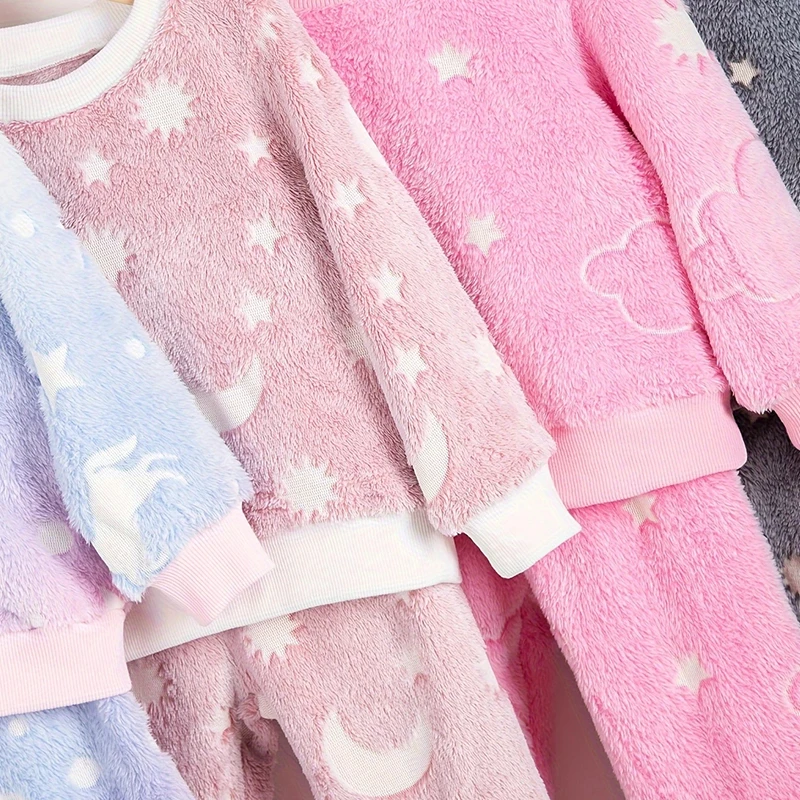 Conjunto pijama cálido de felpa para bebé – Noche cómoda - imagen 4