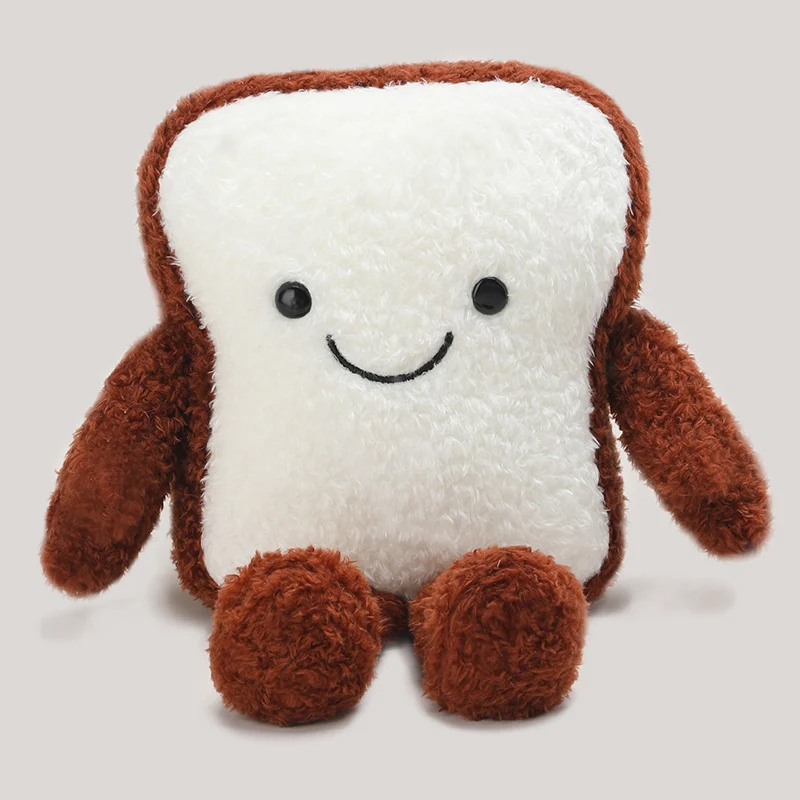Cojín peluche infantil con forma de hamburguesa y huevo tierno - imagen 5