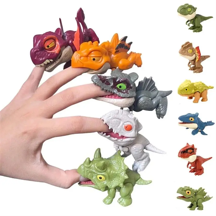 Juguete dinosaurio tiranosaurio mini animal con articulación móvil - imagen 5