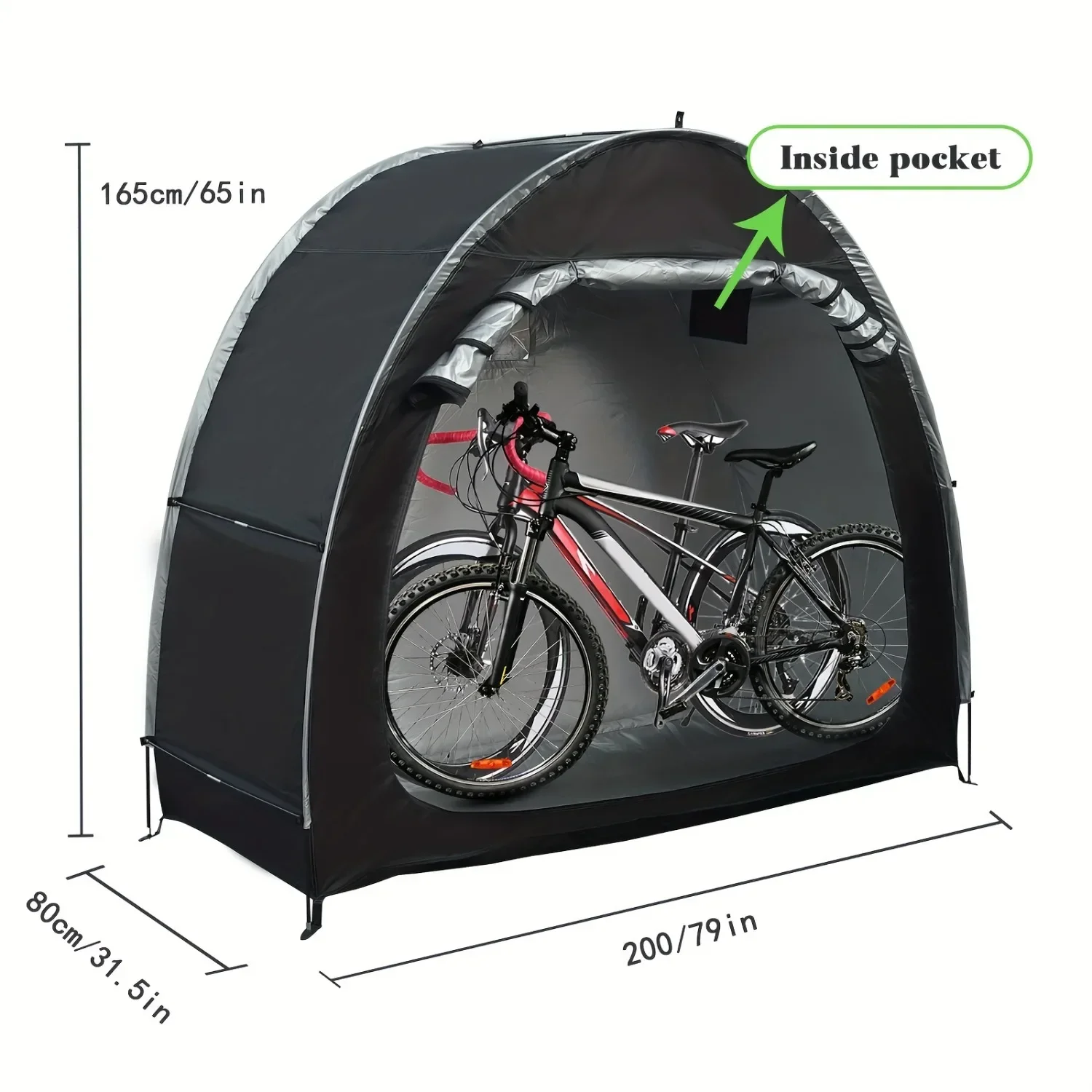 Funda impermeable plegable para bicicleta infantil universal - imagen 2