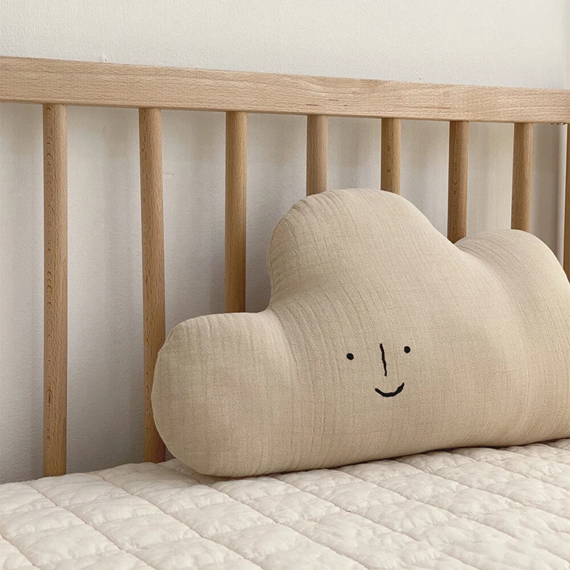 Milangel almohada de gasa para bebé con letras bordadas - imagen 4