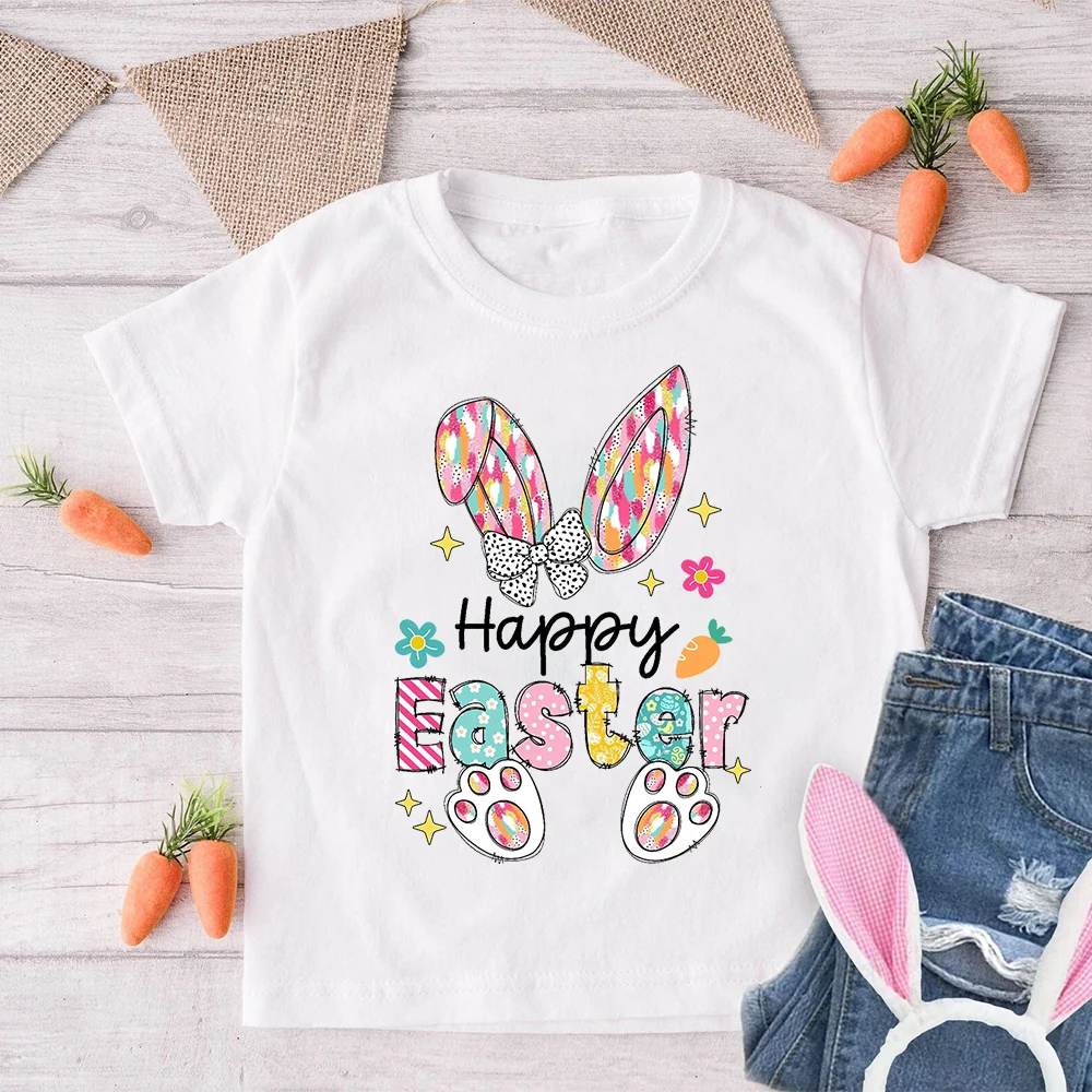 Detalles de la camiseta conejito Pascua