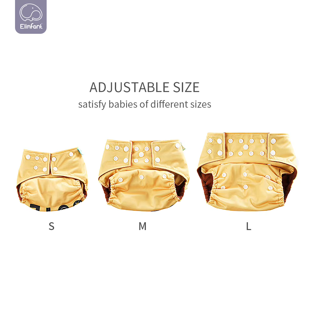 Pañal de tela impermeable ajustable para bebé – Lavable y reutilizable - imagen 5