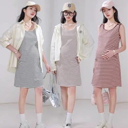 Vestido premamá y lactancia de verano amplio, diseño cómodo
