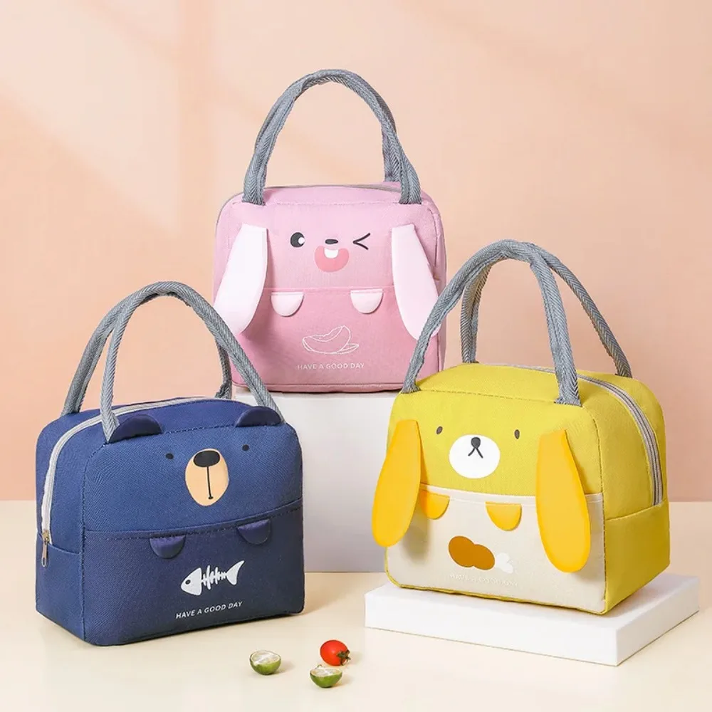 Bolsa térmica de almuerzo aislada porta alimentos con estampado - imagen 2