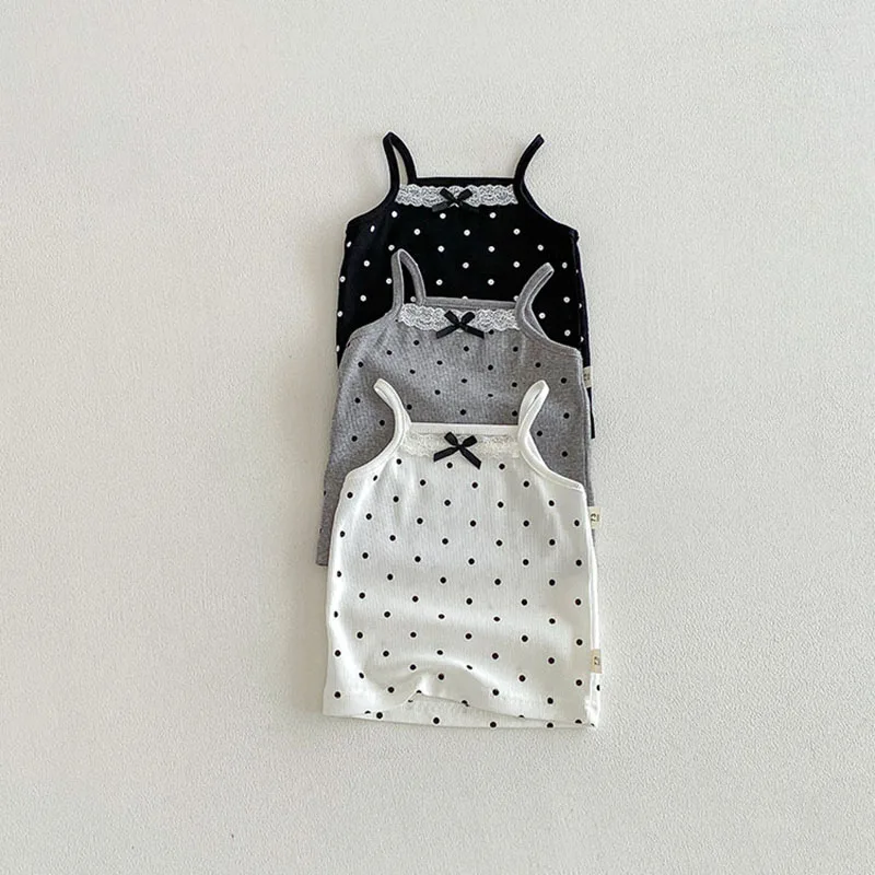 Top halter de encaje para bebé de verano–estilo dulce - imagen 4