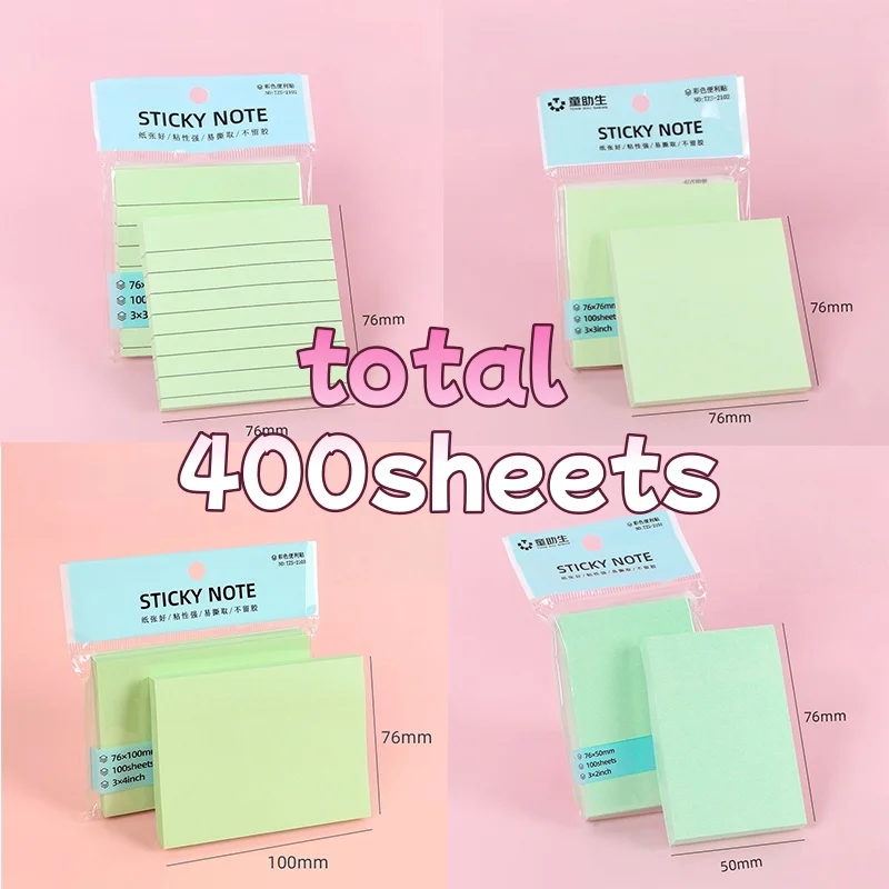 Bloc de notas adhesivas con mezcla de colores