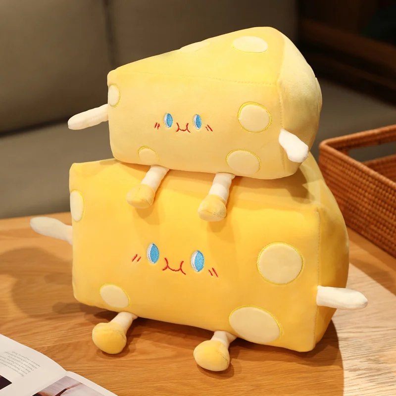 Peluche queso infantil – Cojín suave y divertido para niños - imagen 3