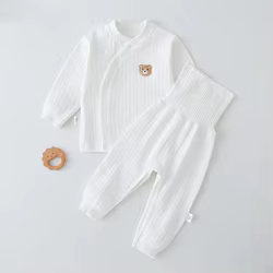 Conjunto ropa interior algodón bebé unisex, top a rayas y braguita