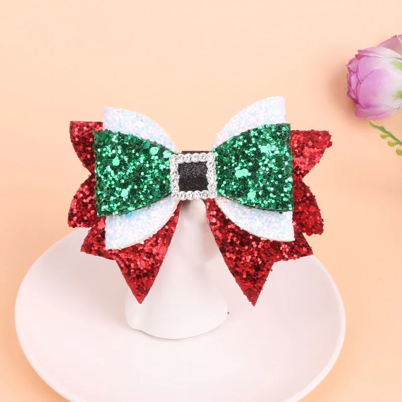 Lazos para el pelo con purpurina y pinzas mariposa - imagen 4