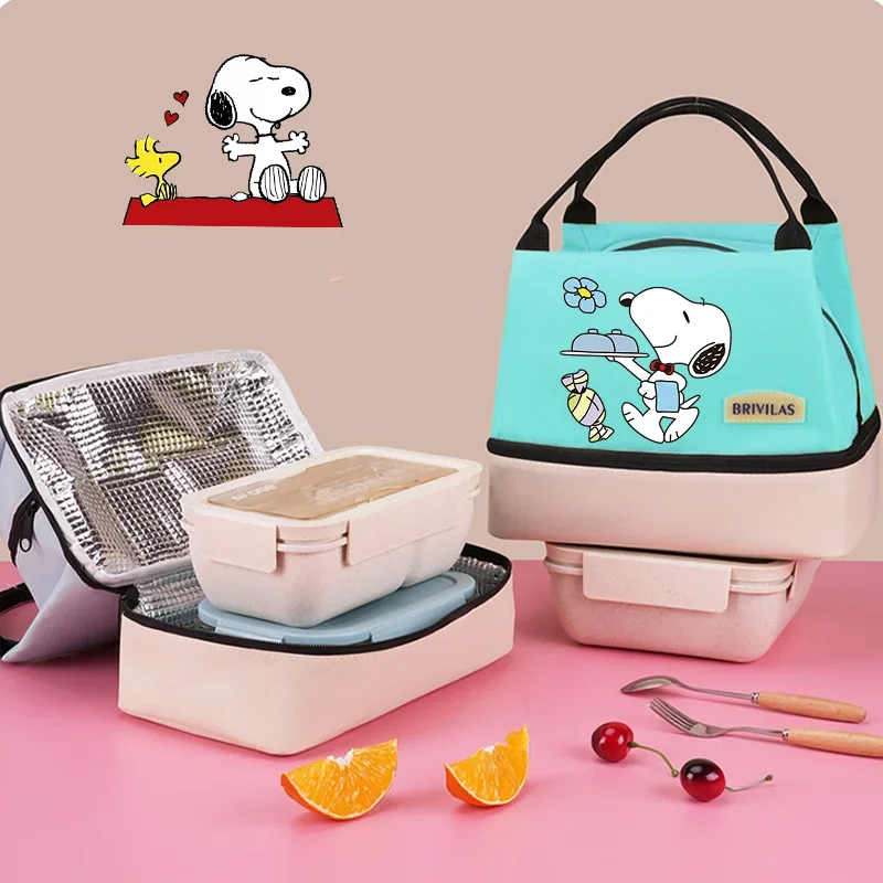 Bolsa térmica de almuerzo Snoopy para pícnic exterior