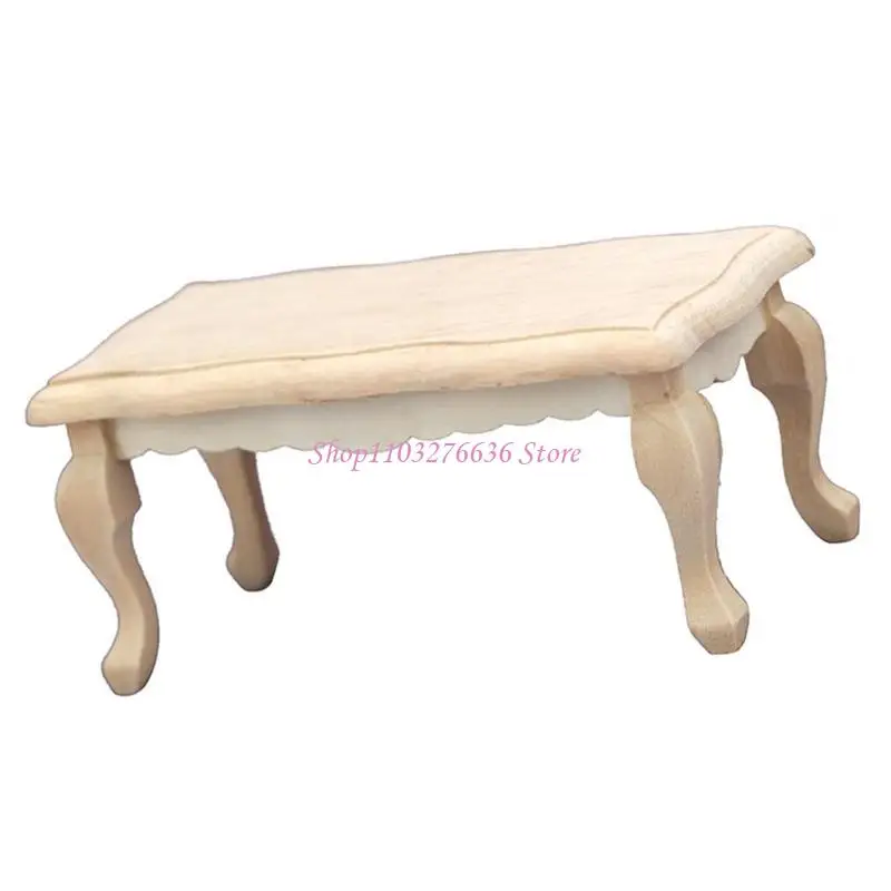 Muebles en miniatura de madera para sala de estar estilo café