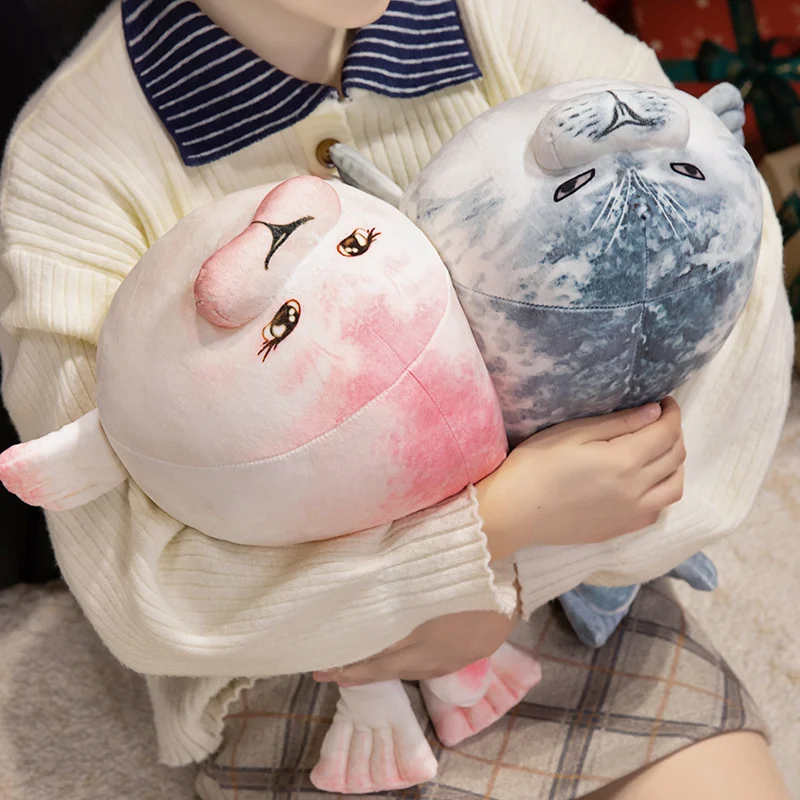 Peluche pez globo almohada suave redonda para niños - imagen 4