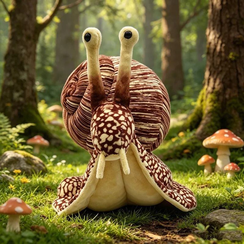 Peluche caracol realista suave con relleno de fibra para niños - imagen 4