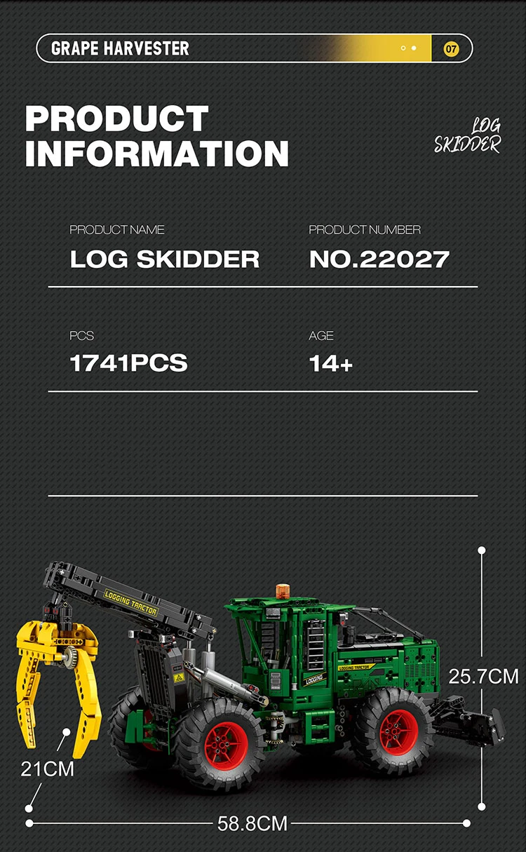 Tractor en posición de juego