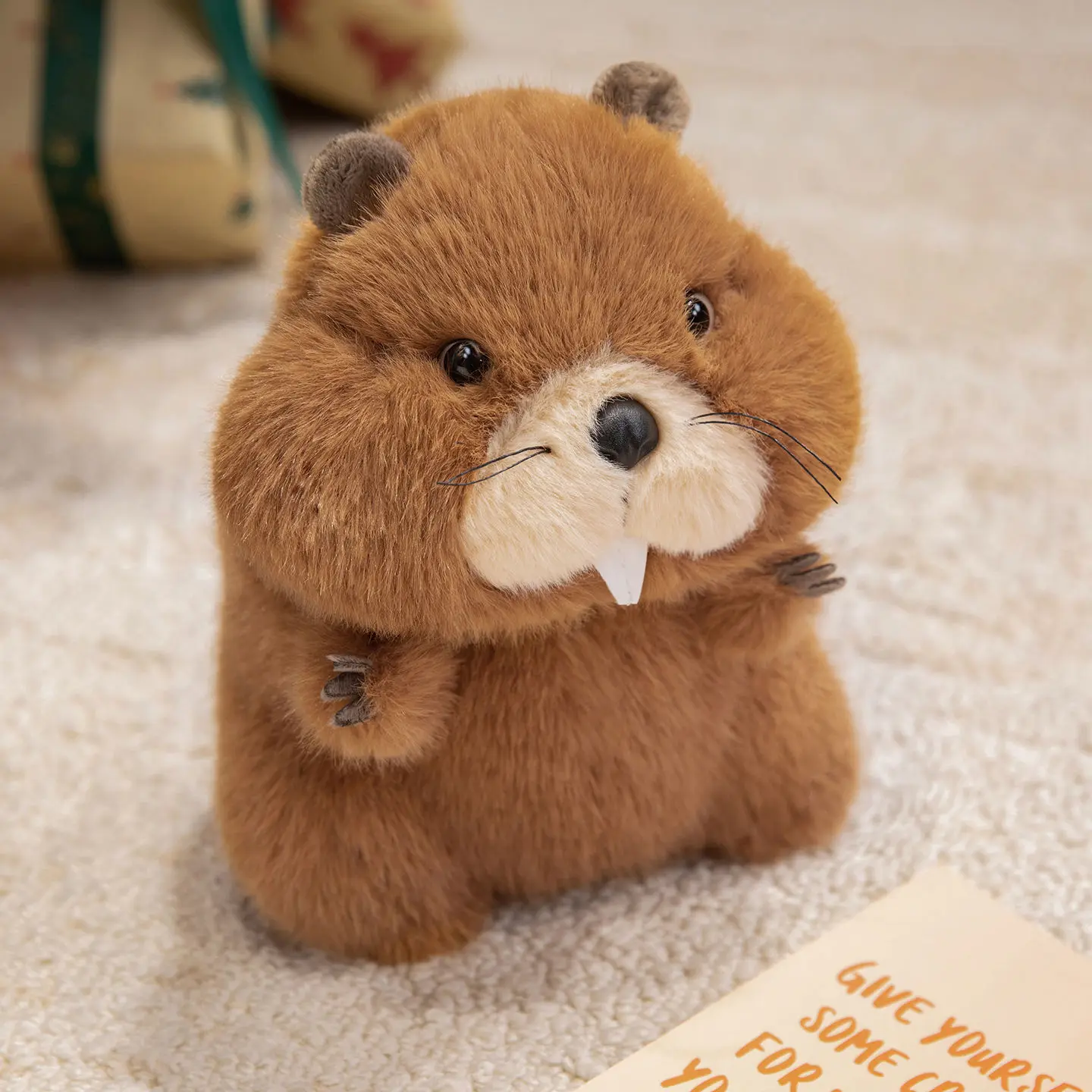 Muñeco de marmota de dibujos animados para regalar