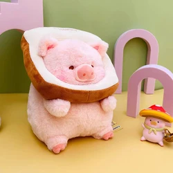 Lulu peluche de cerdo rosado, cabeza grande, regalo infantil