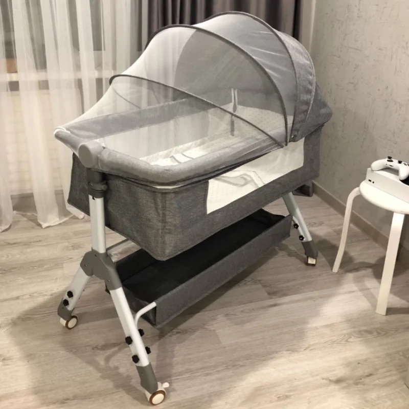 Cuna plegable con móvil multifunción para recién nacido - imagen 4