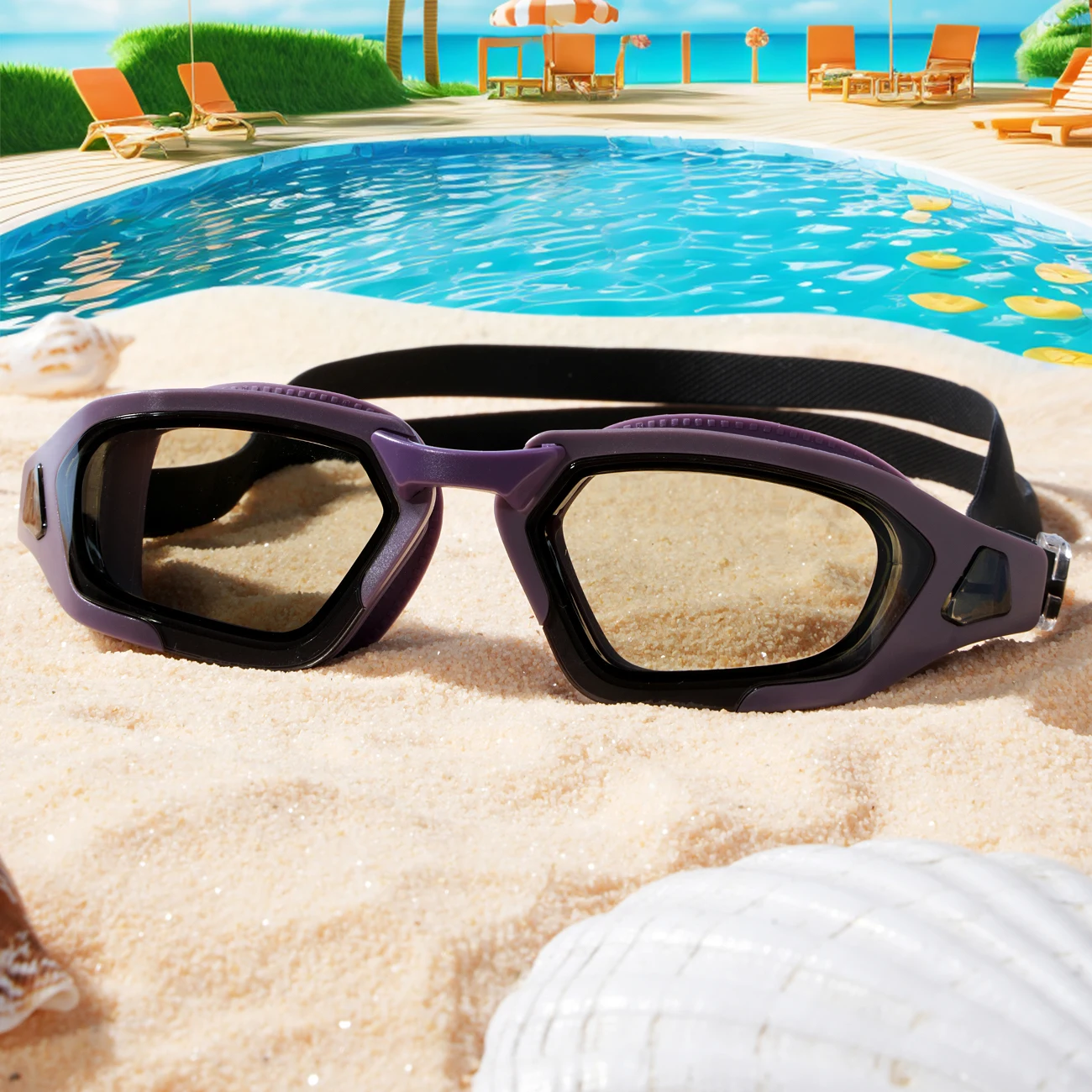 Clear Vision gafas de natación antivaho protección UV impermeables - imagen 5