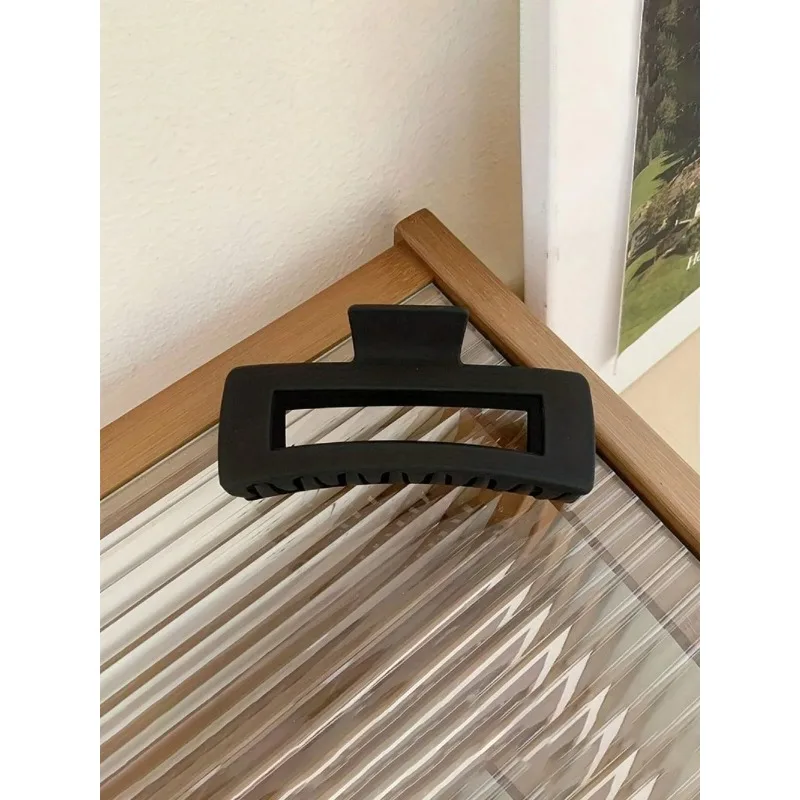 Pinza de pelo garra cangrejo negra elegante acrílico - imagen 3