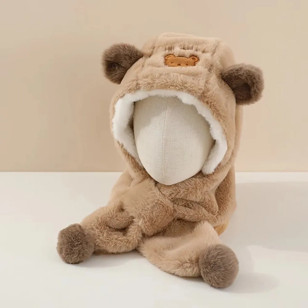 Gorro invierno bebé piel esponjosa bufanda ligera protección auditiva - imagen 4