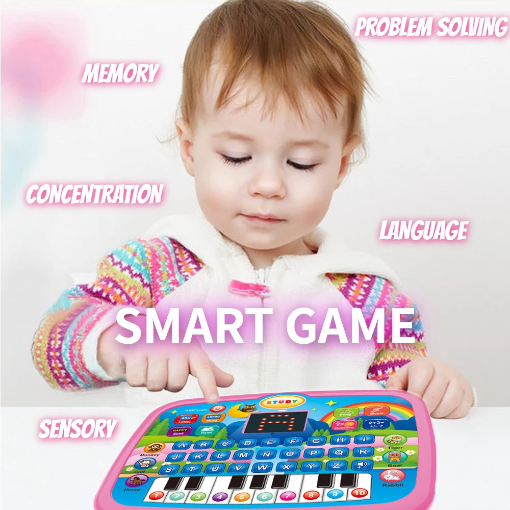 Teclado electrónico educativo con teclas sensibles al tacto