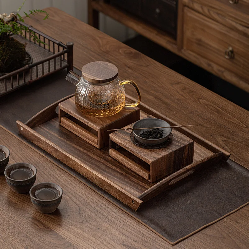 Calentador de tetera en madera elegante para té y decoración - imagen 4