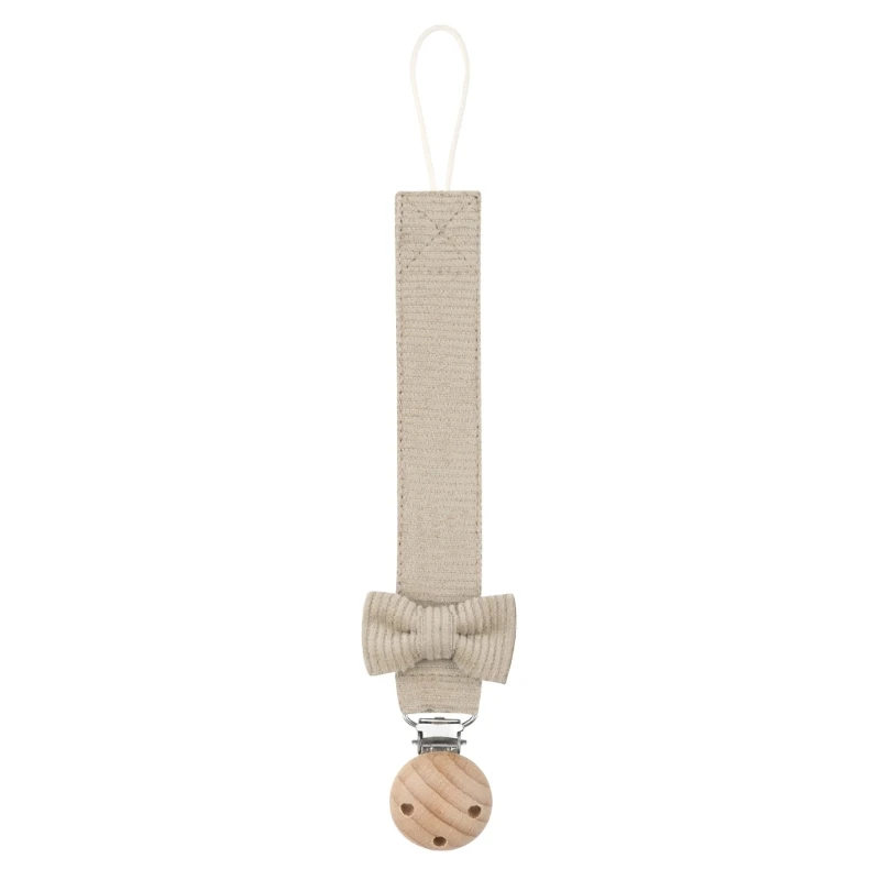 Cadena sujetador madera para chupete – Color pastel para bebé - imagen 5
