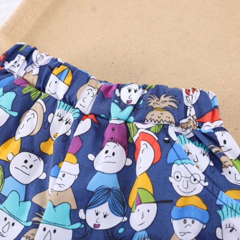Conjunto veraniego para bebé – Camisa y pantalón corto estampado - imagen 5