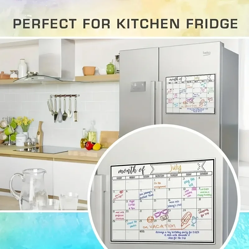 Calendario mensual magnético para cocina – Pizarra organizativa familiar - imagen 5