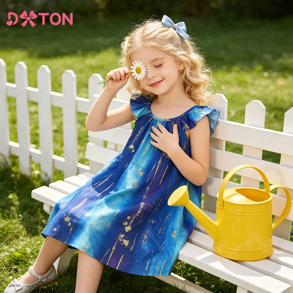 DXTON vestido de bebé sin mangas tipo princesa corte A - imagen 5