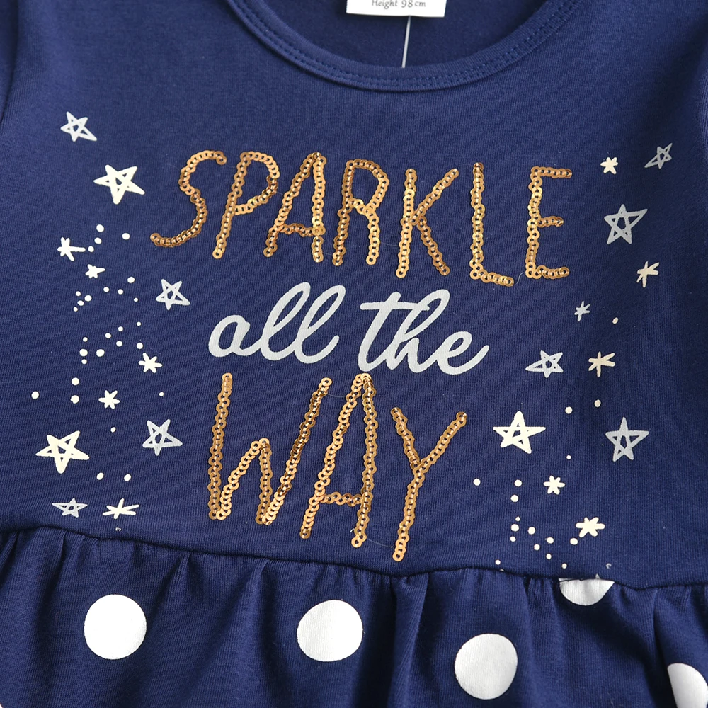 DXTON vestido de manga larga de invierno de algodón con estrella - imagen 2