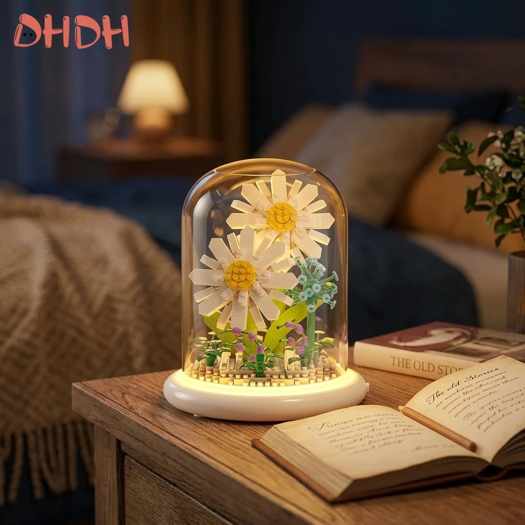 Ramo de margaritas pequeñas en maceta: decoración premium - imagen 5