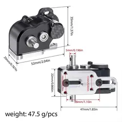 Caja de cambios ligera de aluminio CNC para crawler RC SCX