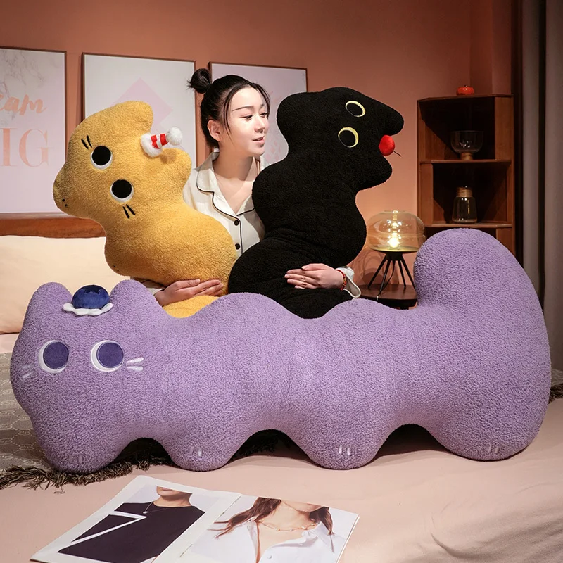 Cojín de apego con forma de gato L para cama y siesta