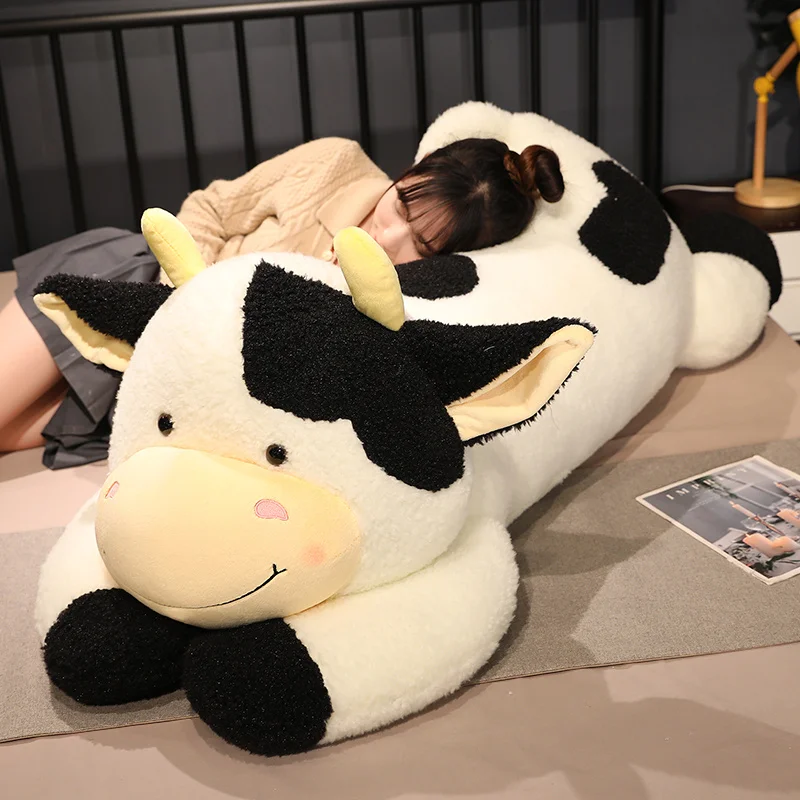 Peluche de vaca lechera gigante para dormir y abrazar niños