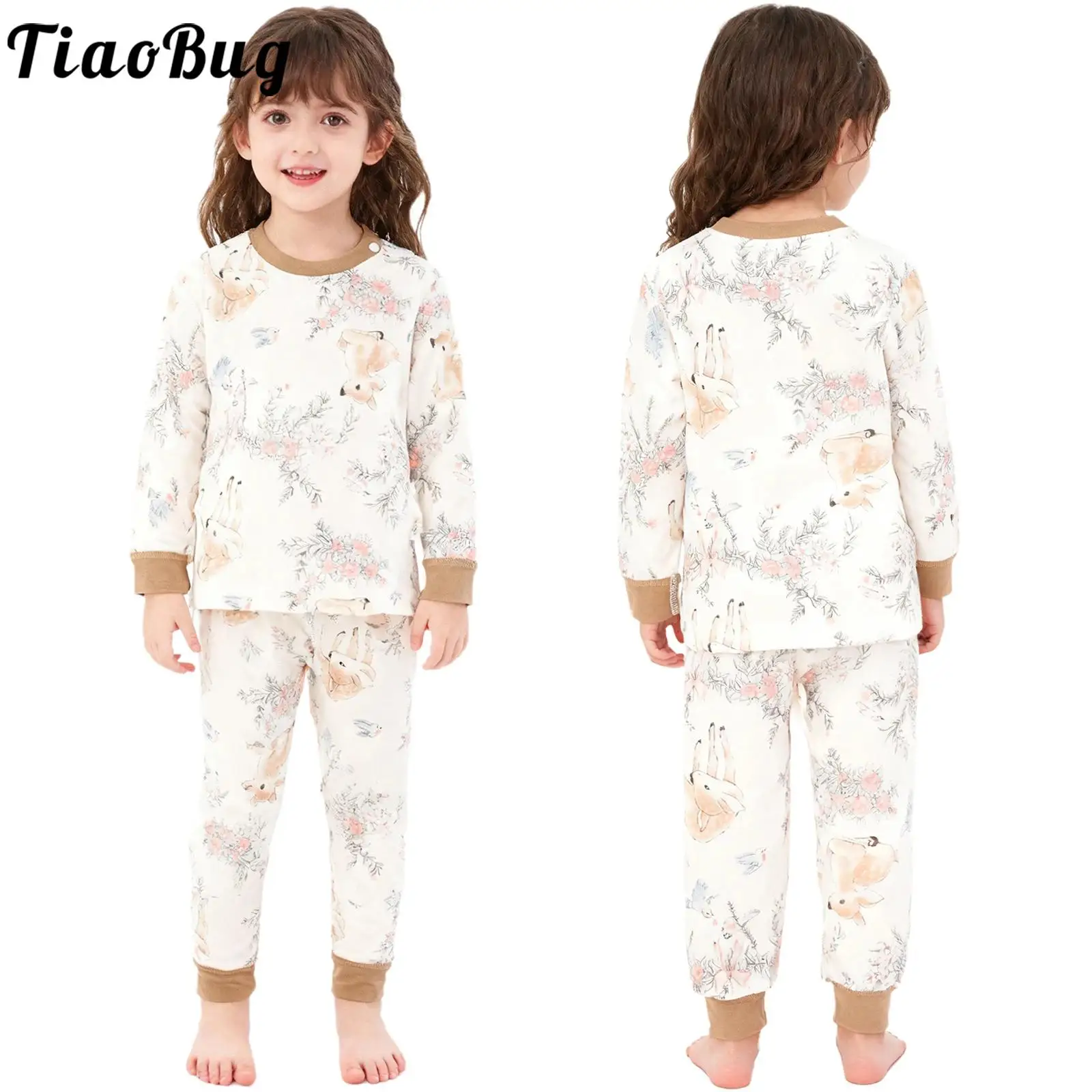 Conjunto pijama bebé térmico de algodón, manga larga - imagen 5