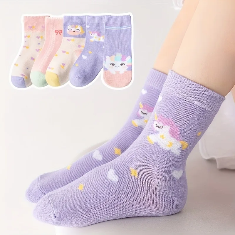 Calcetines infantiles con unicornio