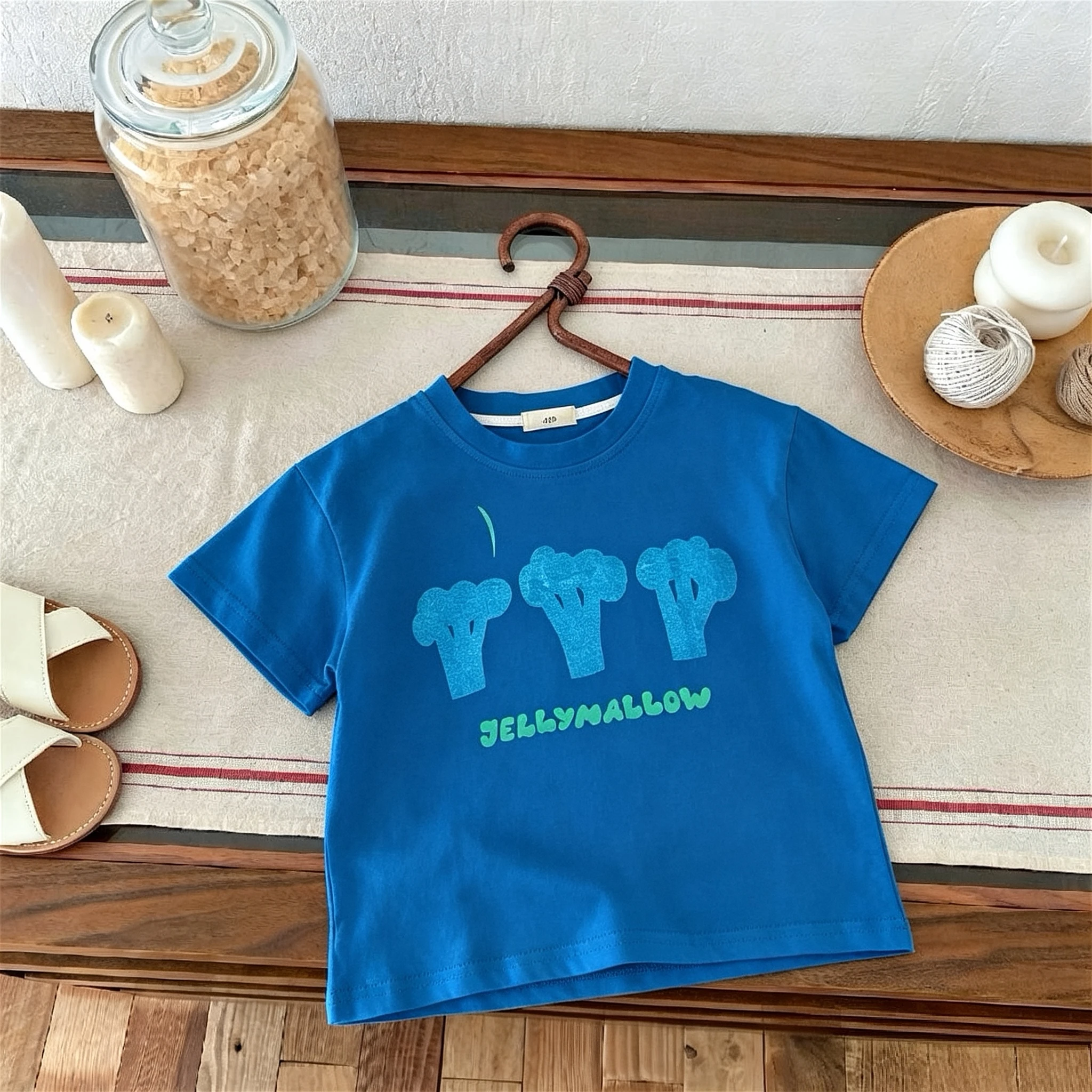 Camiseta de manga corta estampada con cuello redondo para bebé - imagen 4