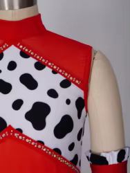 Conjunto de gimnasia para niña sin mangas con strass y shorts