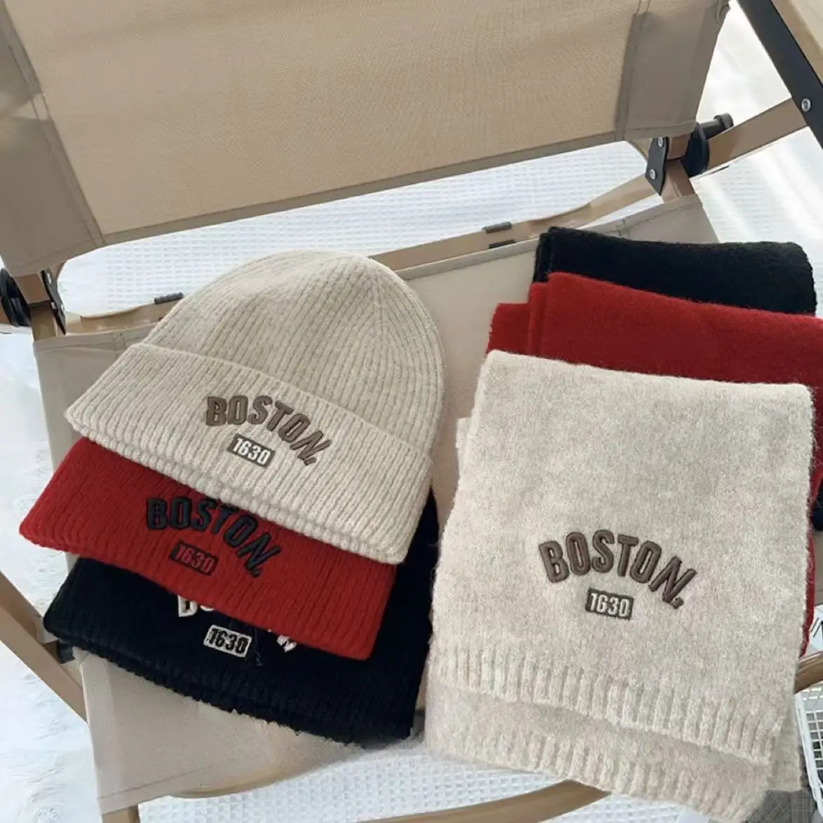Gorro y bufanda de lana térmica para invierno – Niños y niñas - imagen 3