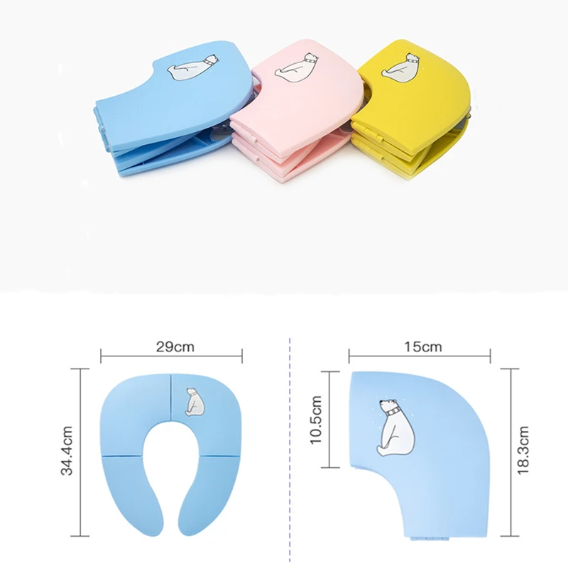vvocci asiento reductor de inodoro plegable portátil con ventosas - imagen 4