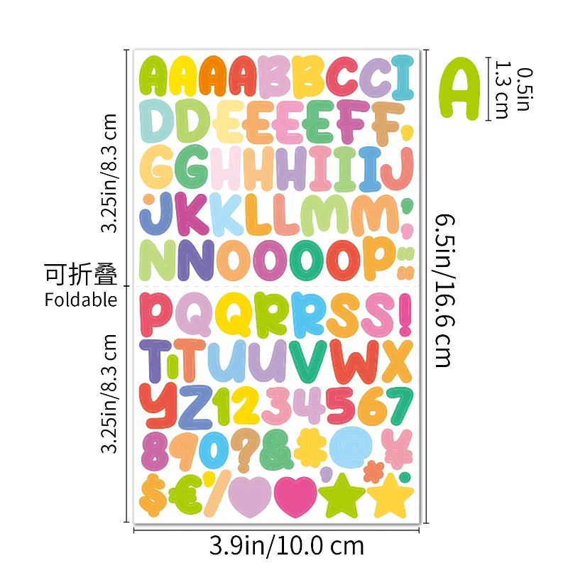 Pegatinas del alfabeto pequeñas para manualidades y tarjetas - imagen 4
