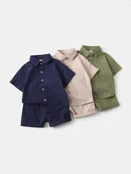 Conjunto verano para niño – Camisa y shorts de algodón