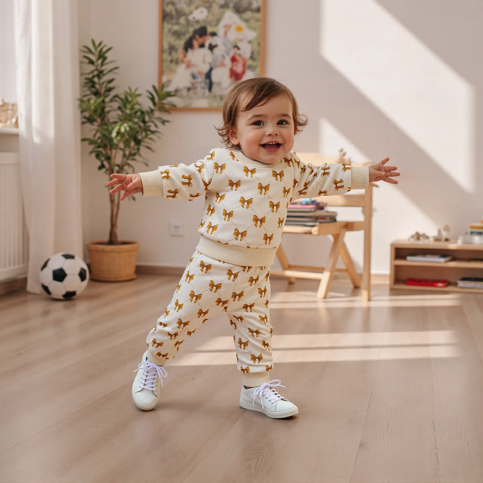 Conjunto otoño niña ViSgogo – Sudadera y pantalón elástico - imagen 2